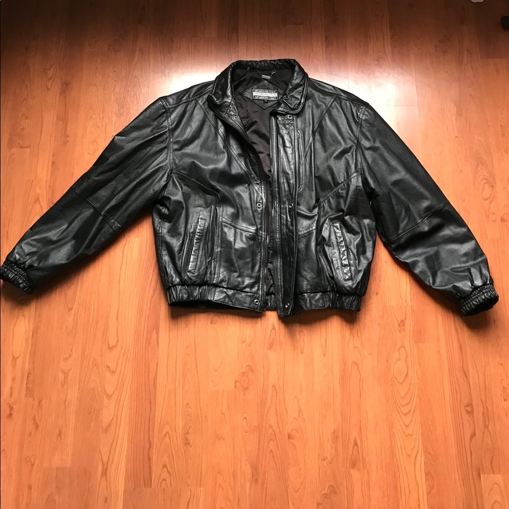 Member only genuine leather jacket